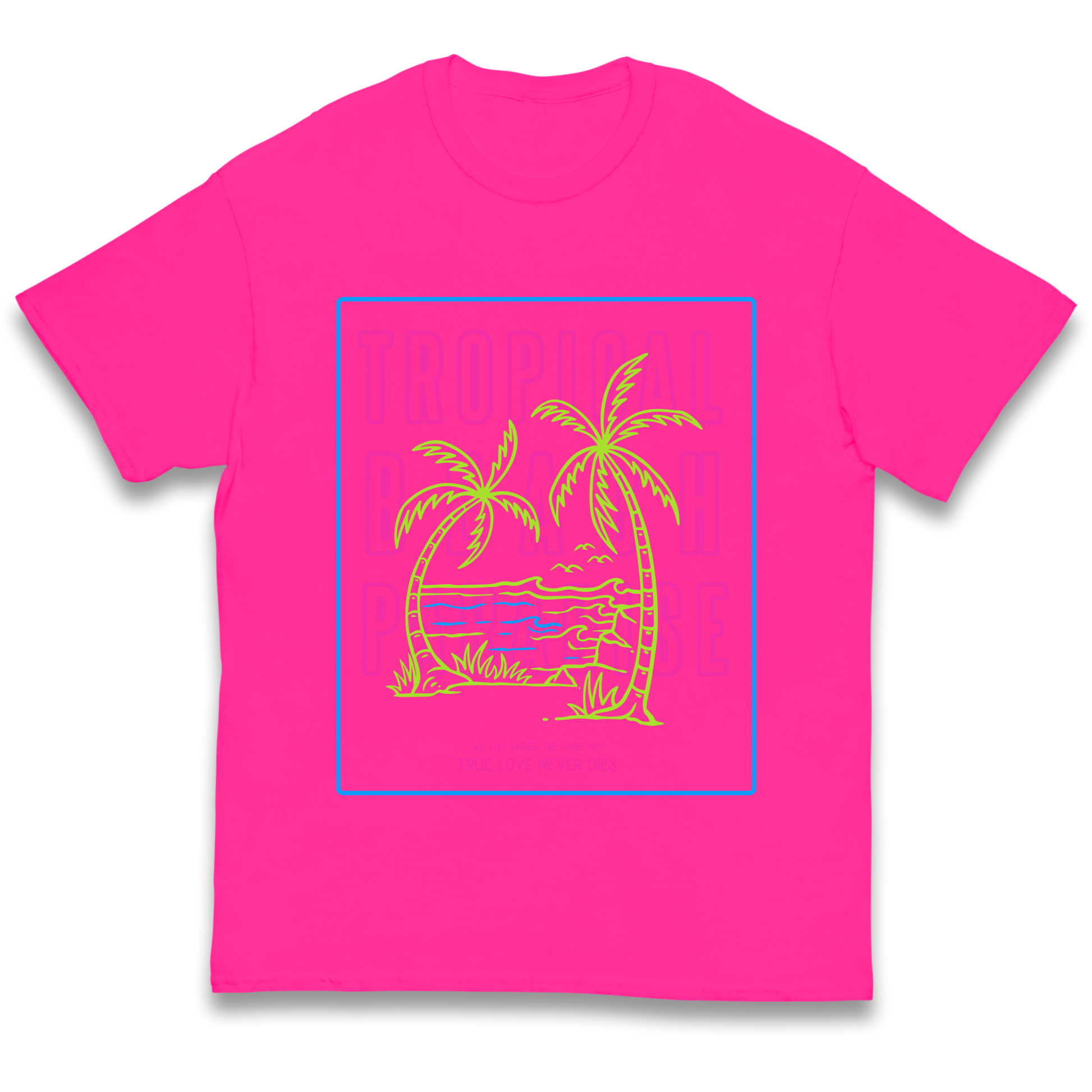 Tropical Beach Paradise kids t shirt