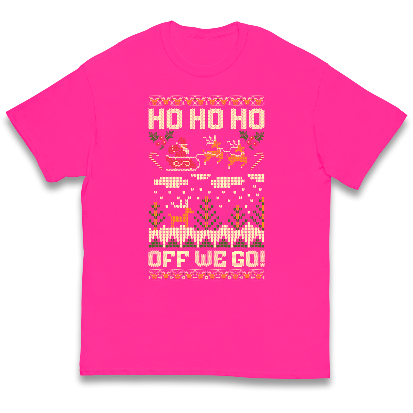 Have Yourself a HO HO HO Off we Go Christmas kids t shirt
