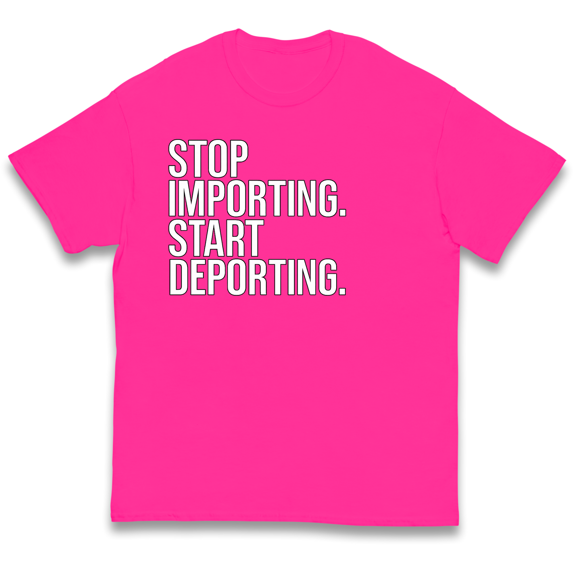 STOP IMPORTING START DEPORTING kids t shirt