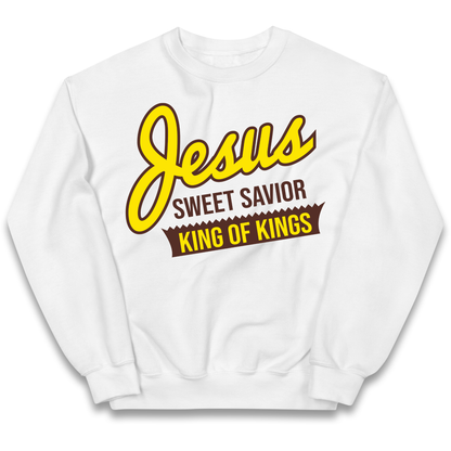 Jesus Sweet Saviour King of Kings Kids Jumper