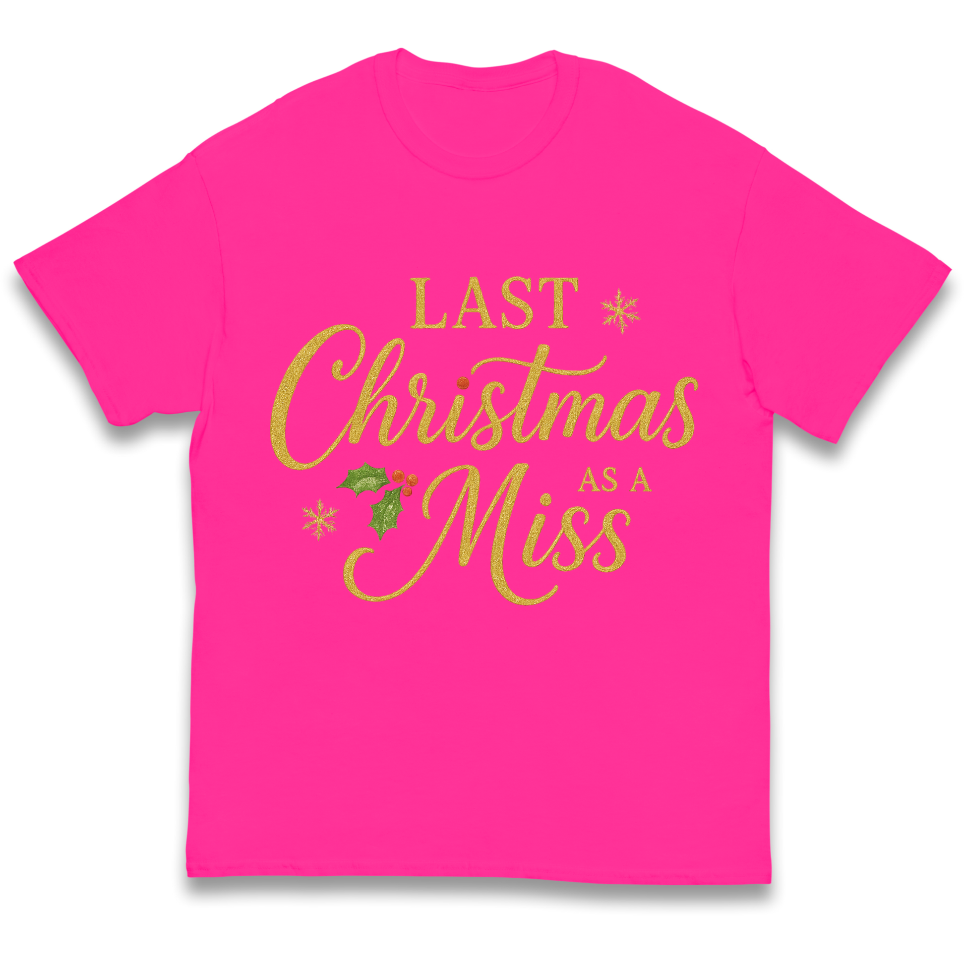 Last Christmas as a Miss kids t shirt
