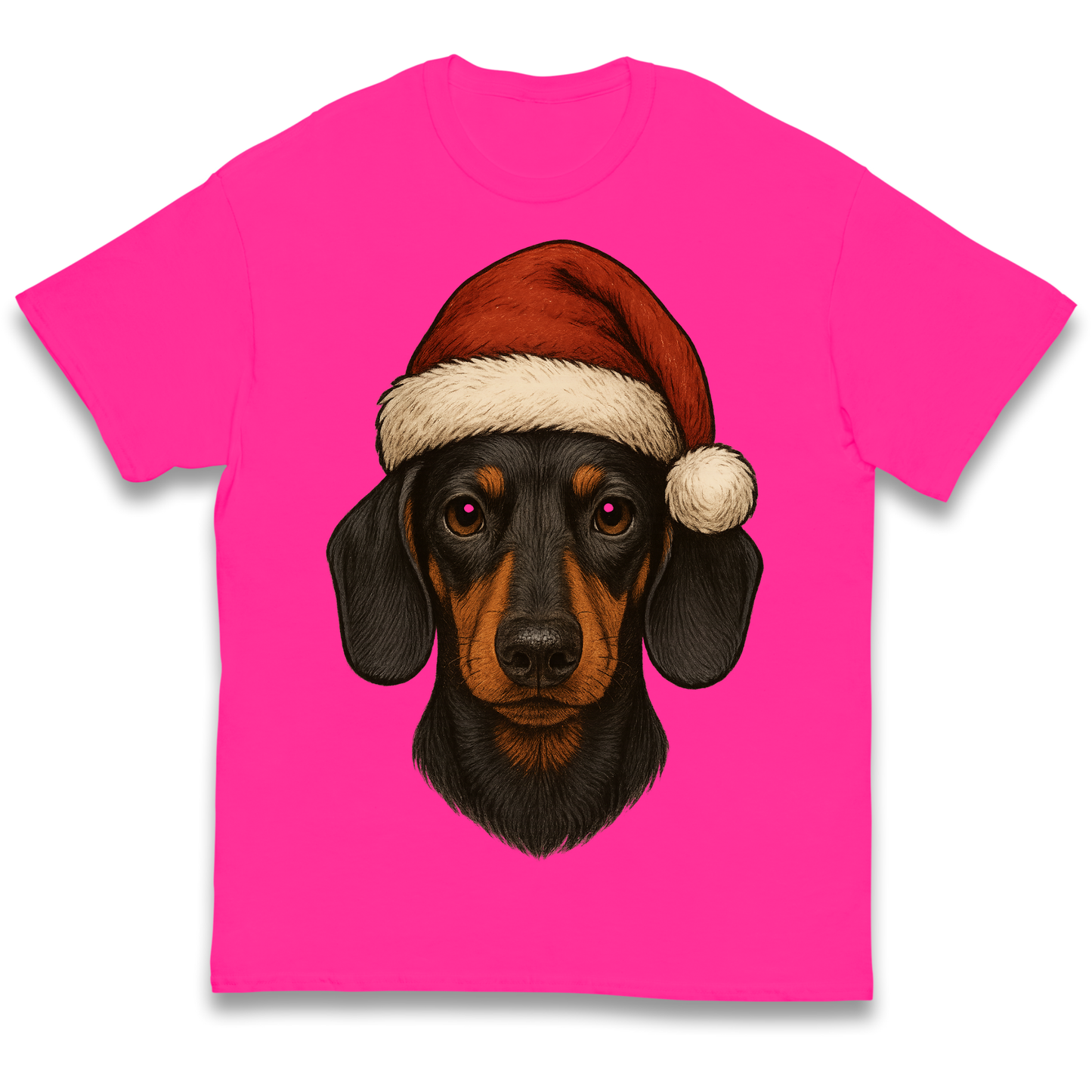 Sausage Dog Christmas Kids T Shirt