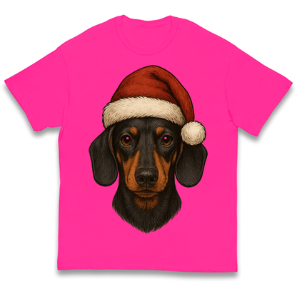 Sausage Dog Christmas Kids T Shirt