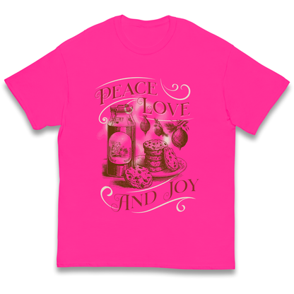 Peace Love And Joy Christmas kids t shirt