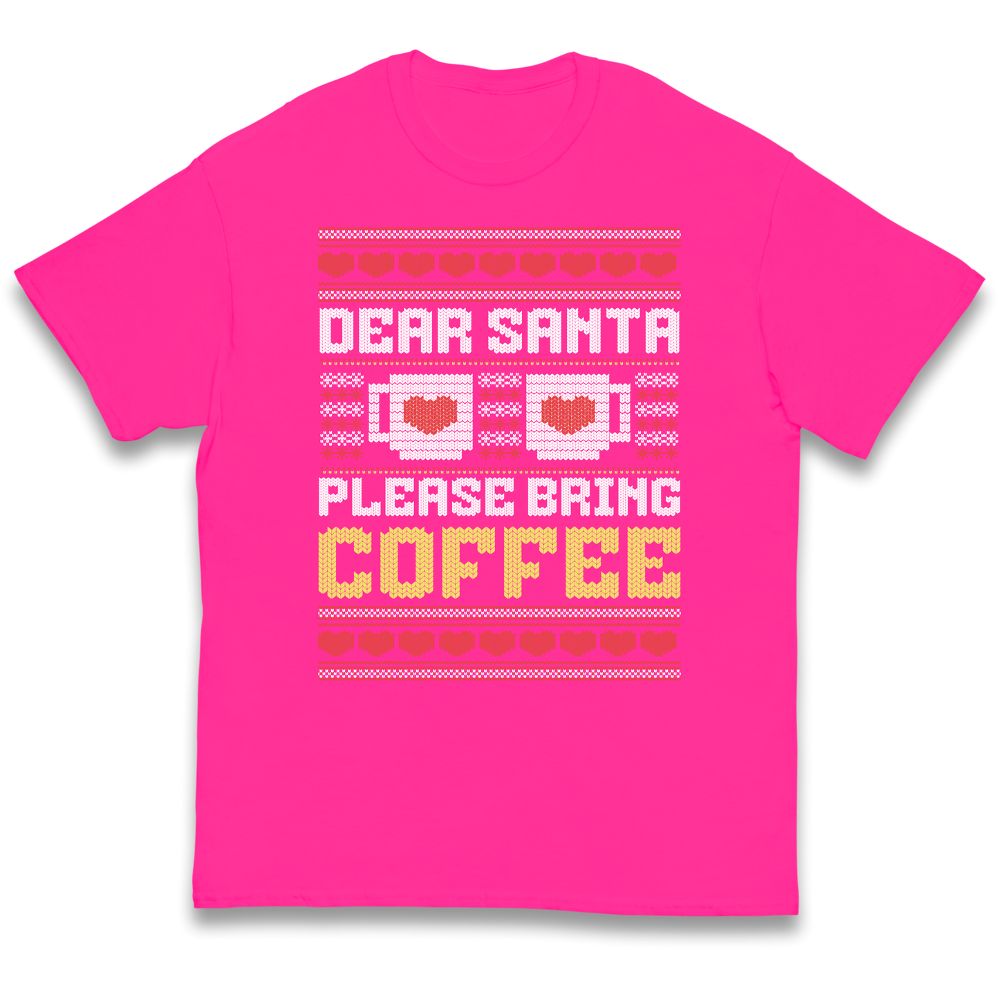 Dear Santa Please Bring Coffee kids t shirt