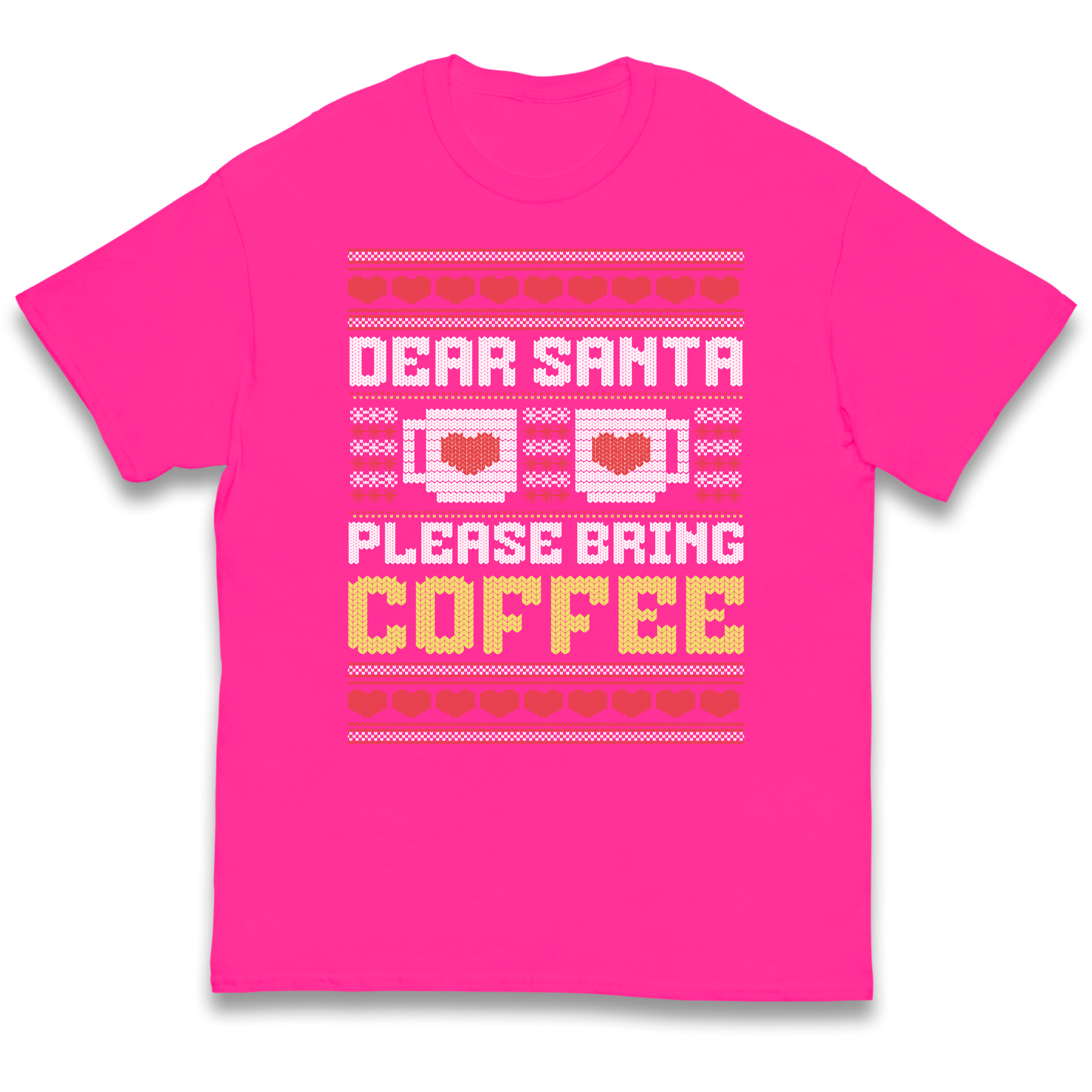 Dear Santa Please Bring Coffee kids t shirt