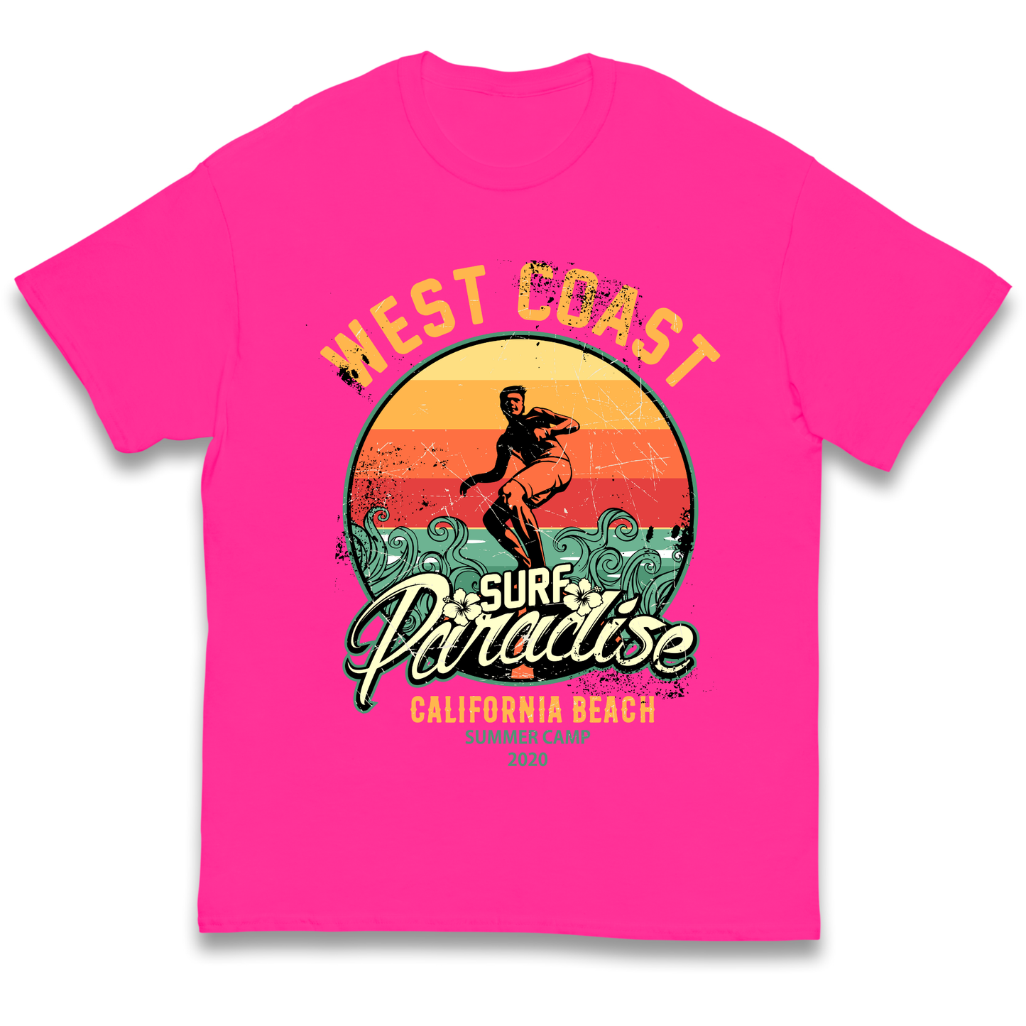 West Coast Surf Paradise kids t shirt