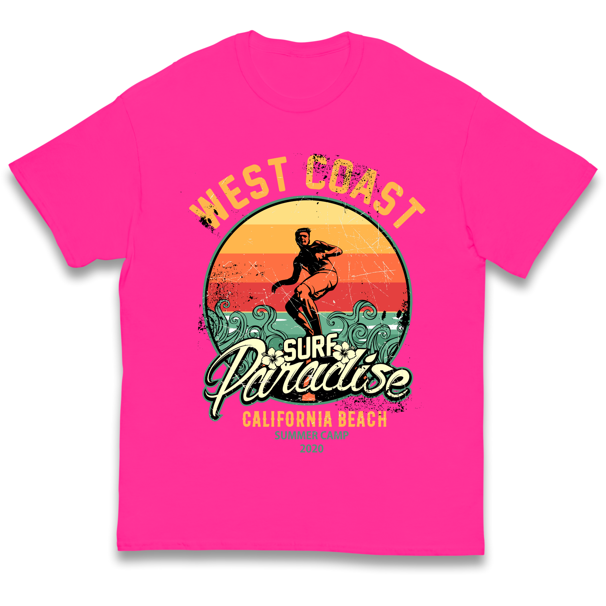 West Coast Surf Paradise kids t shirt