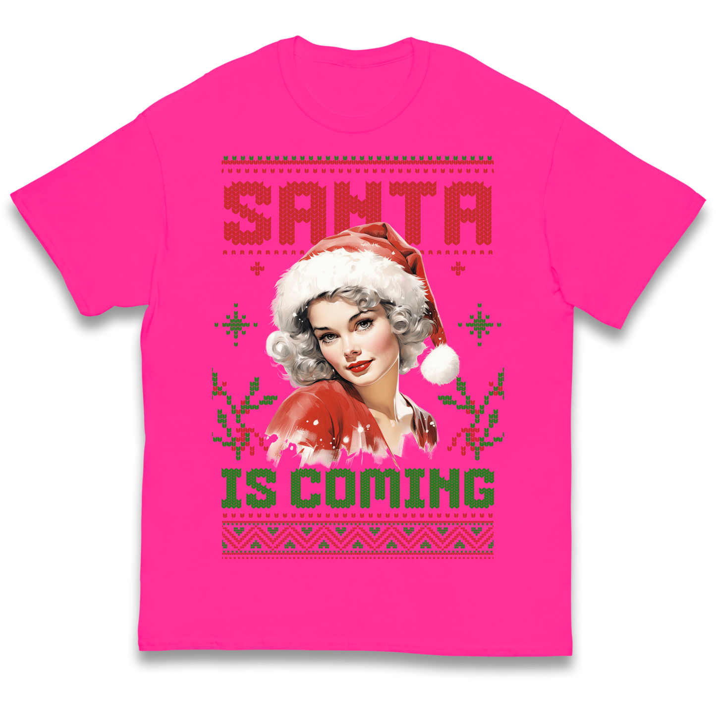 Santa is Coming Christmas kids t shirt