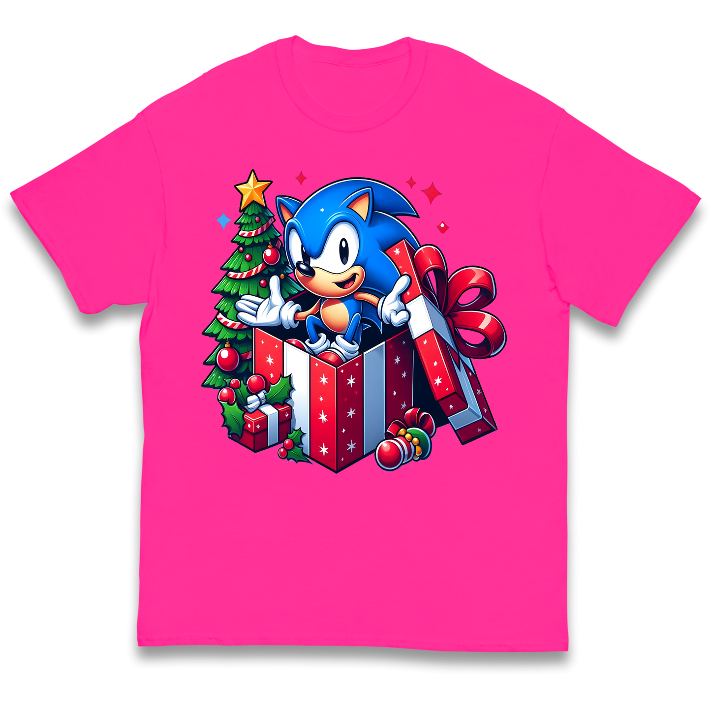 Sonic The Hedgehog Christmas kids t shirt