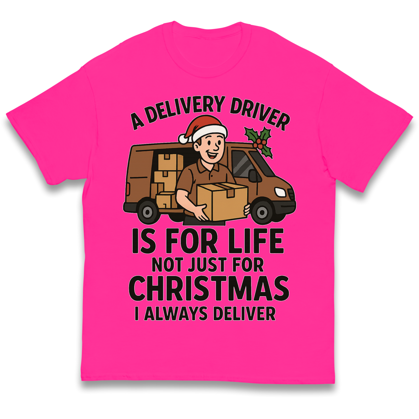 Delivery Driver Christmas Kids T Shirt