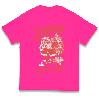 Santas Favourite Elf Christmas kids t shirt