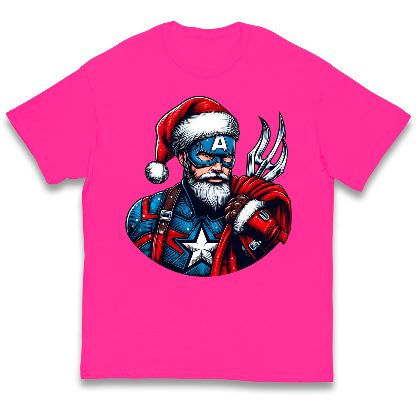 Captain America Santa kids t shirt
