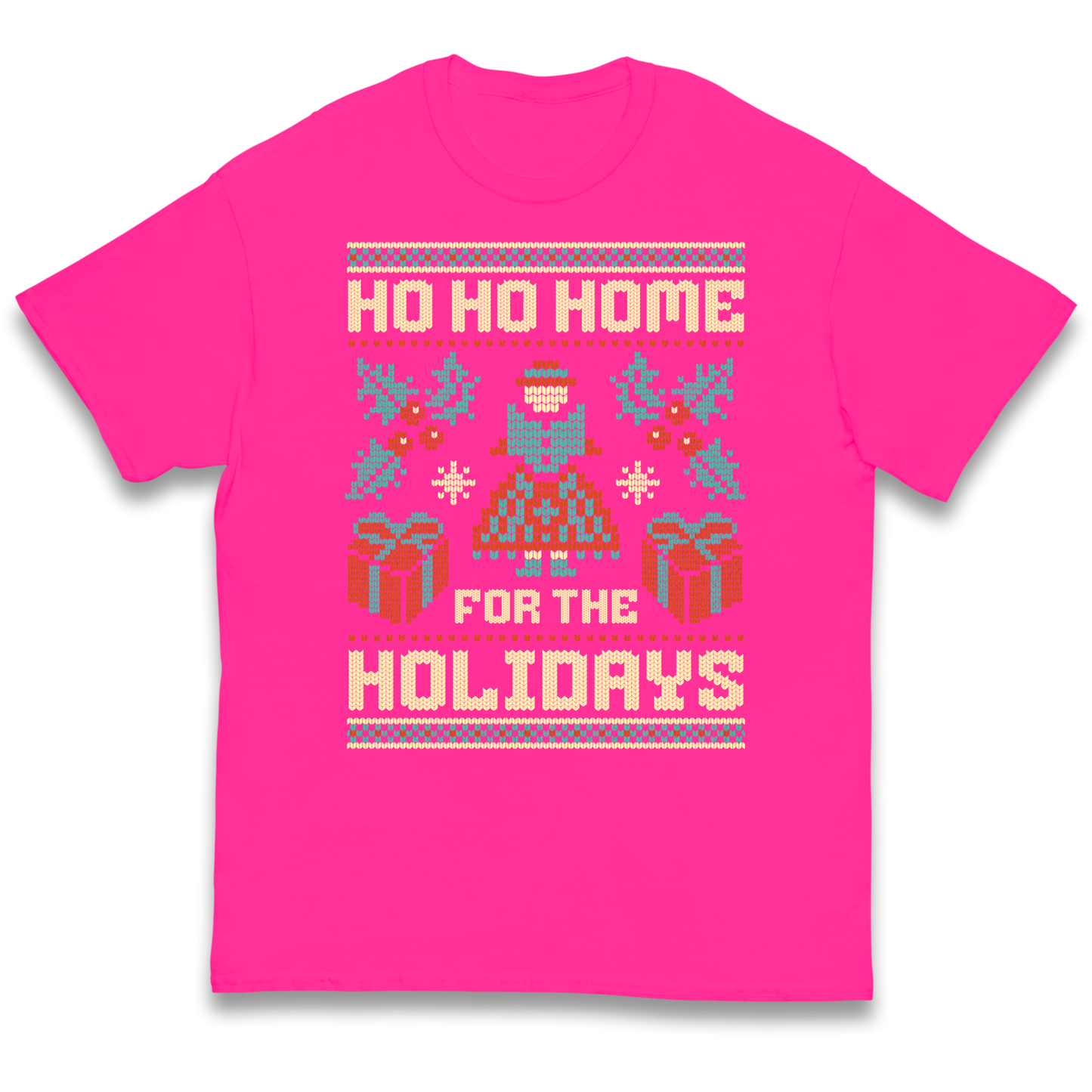 HO HO Home For the Holidays Christmas kids t shirt