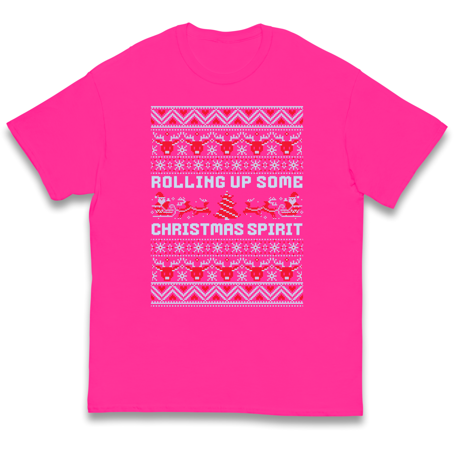 Rolling up Some Christmas Spirit kids t shirt