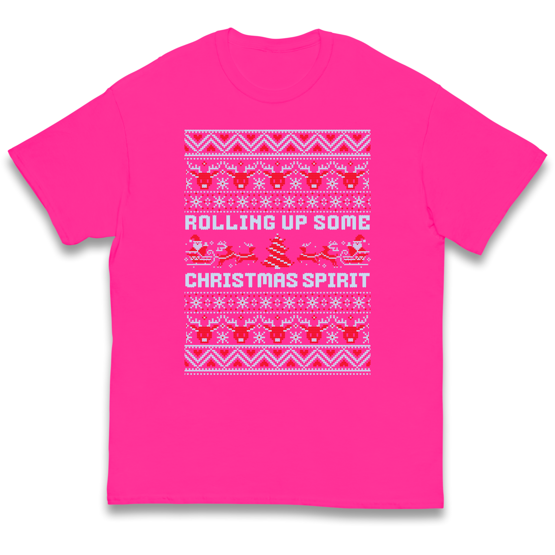 Rolling up Some Christmas Spirit kids t shirt