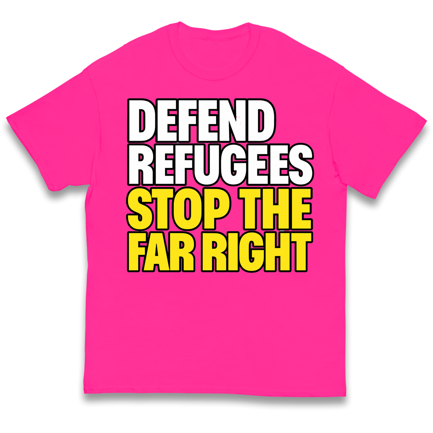 Defend Refugees Stop The Far Right kids t shirt