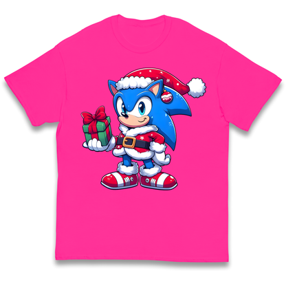 Sonic The Hedgehog Santa kids t shirt