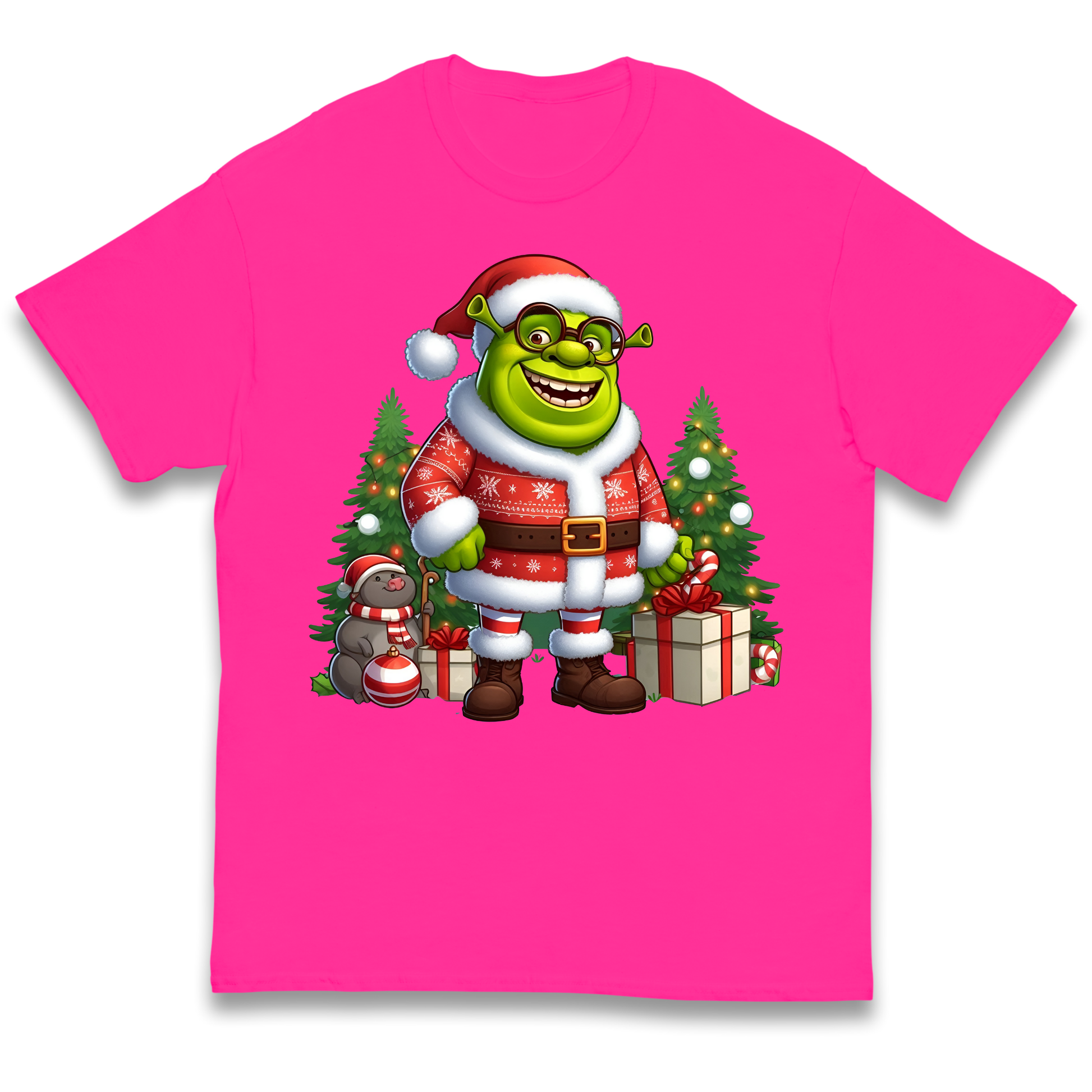 Shrek Santa Claus Presents kids t shirt