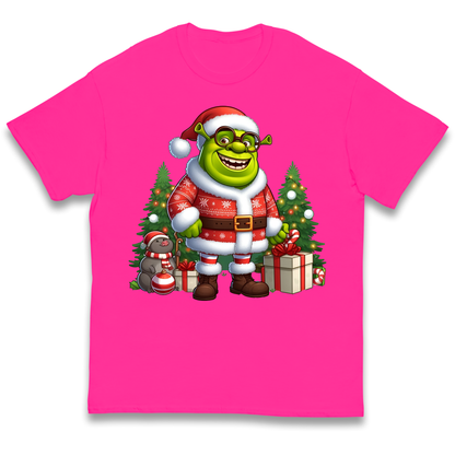 Shrek Santa Claus Presents kids t shirt