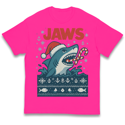Jaws Christmas kids t shirt