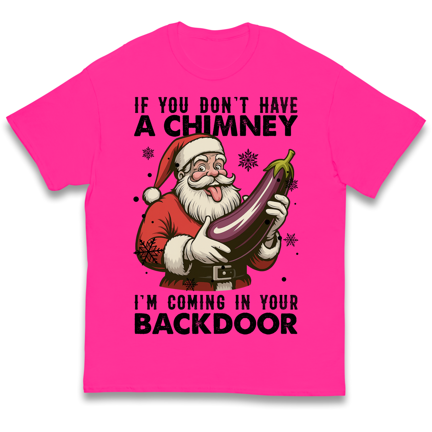 Santa Back Door Kids T Shirt