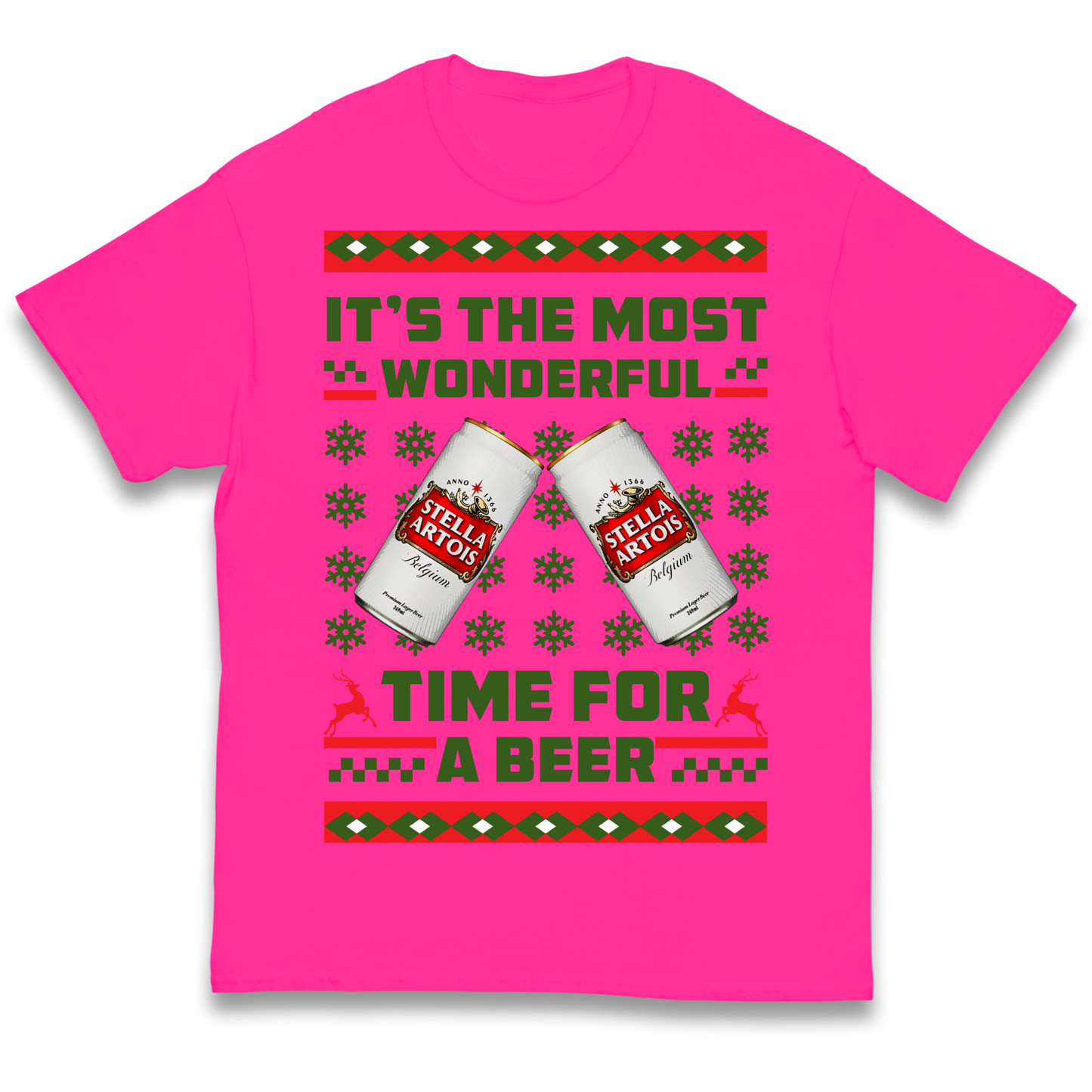 Its The Most Wonderful Time for A Beer Stella Christmas kids t shirt