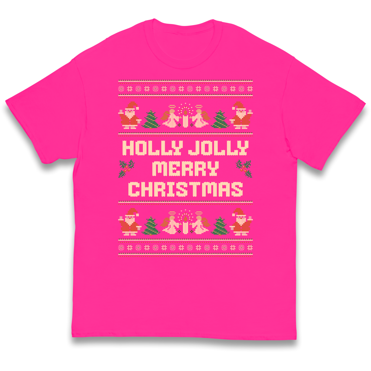 Holly Jolly Merry Christmas kids t shirt