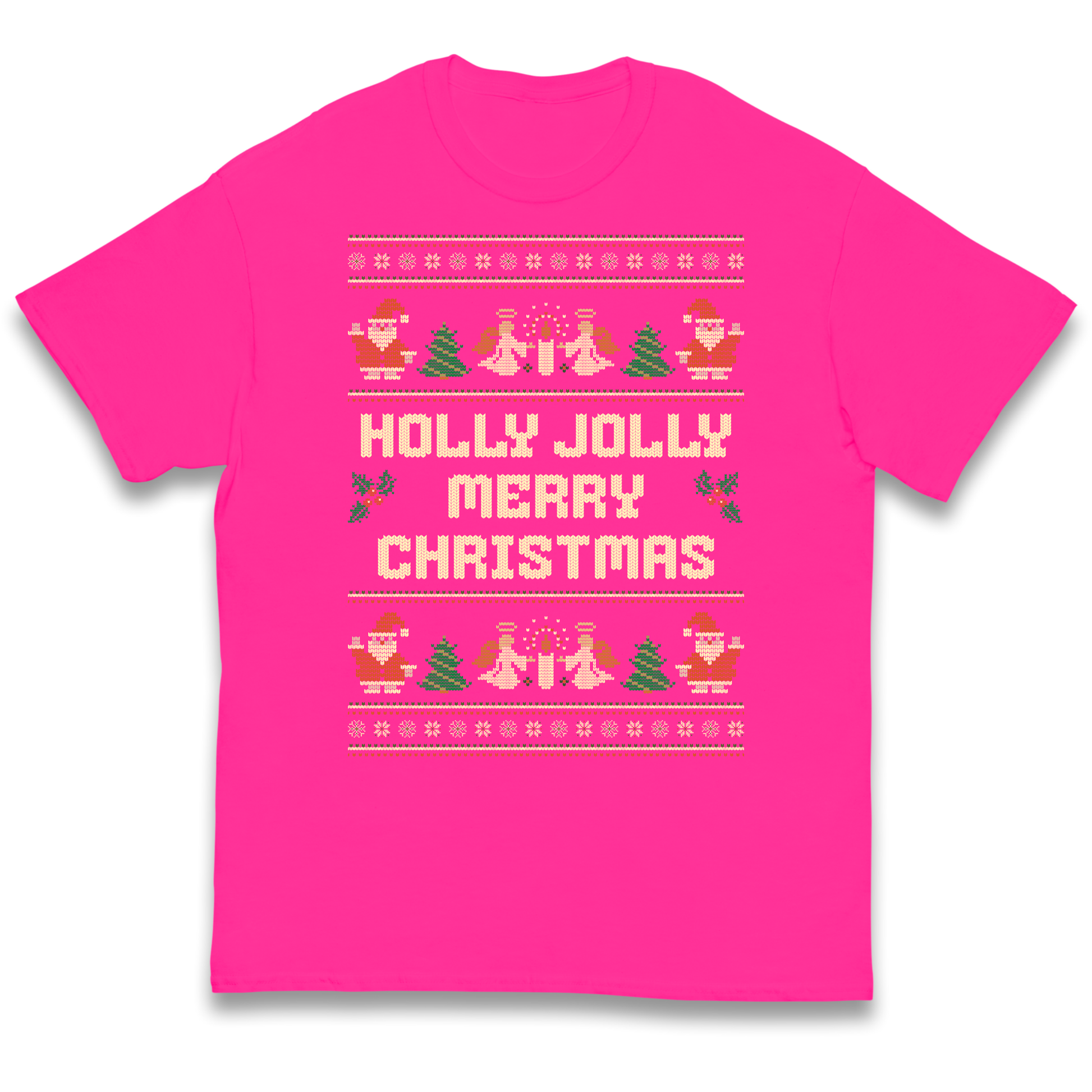 Holly Jolly Merry Christmas kids t shirt