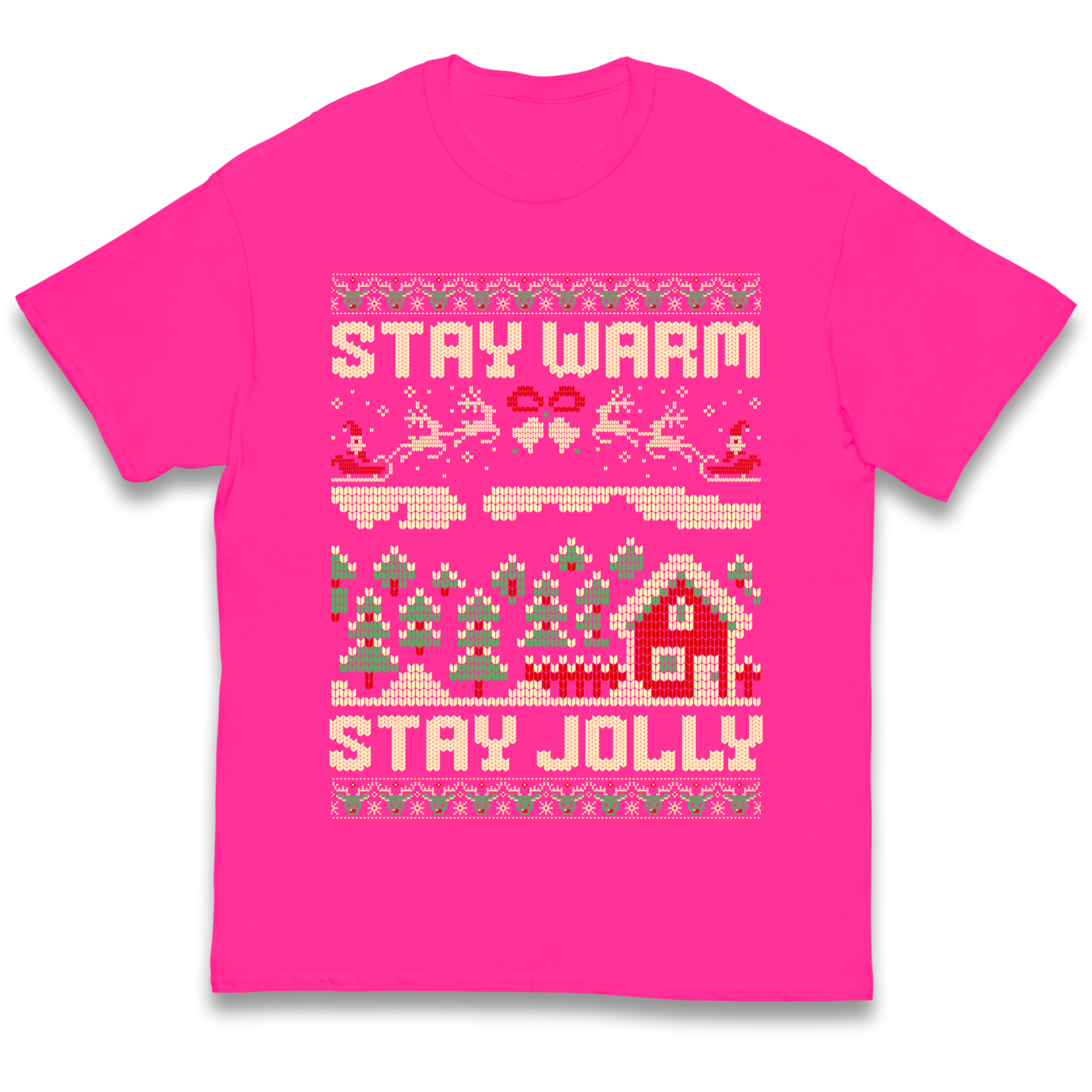 Stay Warm Stay Jolly Christmas kids t shirt