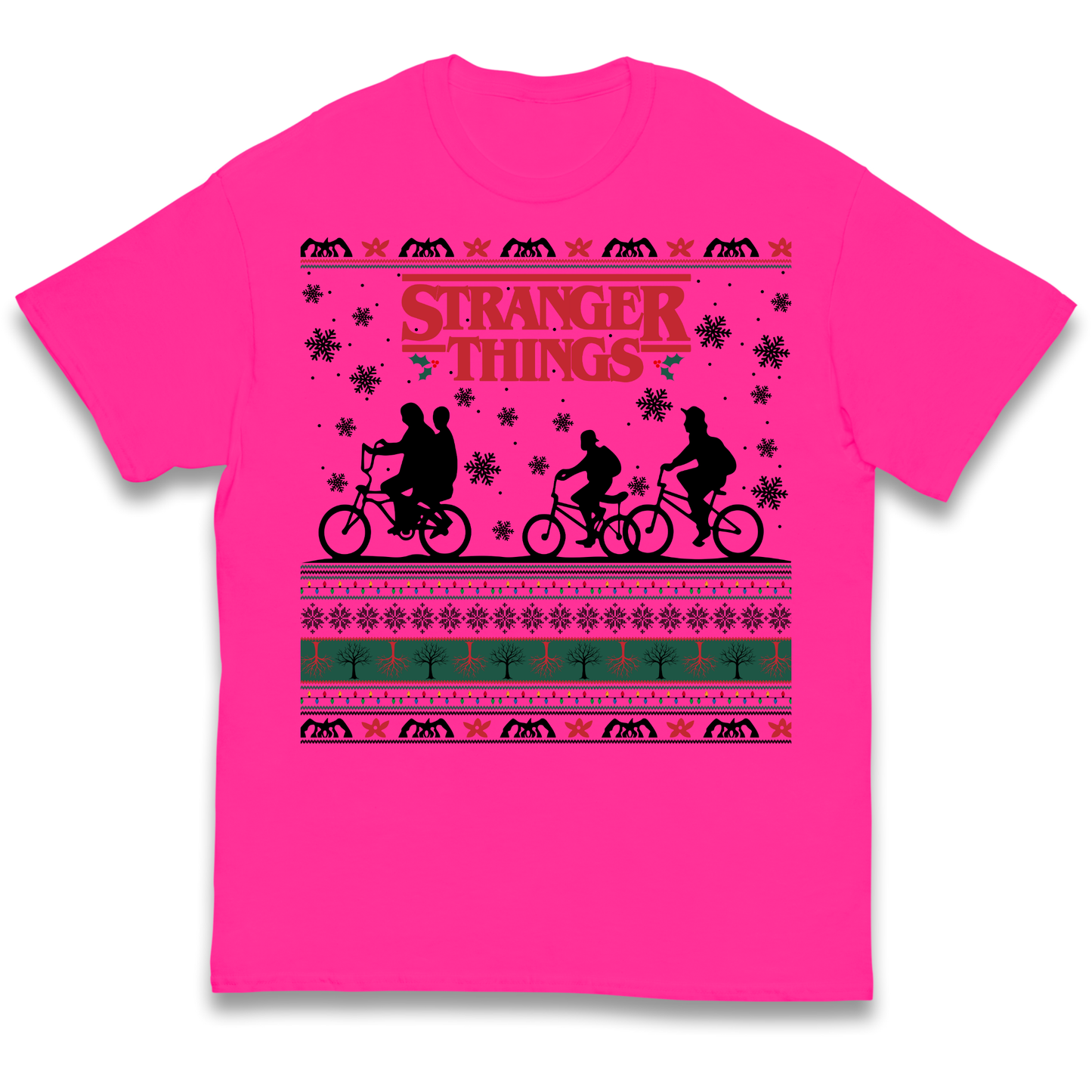 Stranger Things Christmas kids t shirt