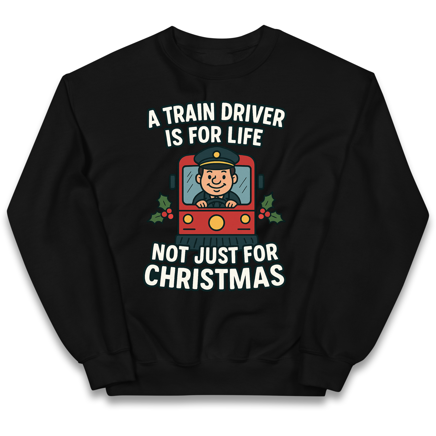Train Driver Christmas Kids Jumper