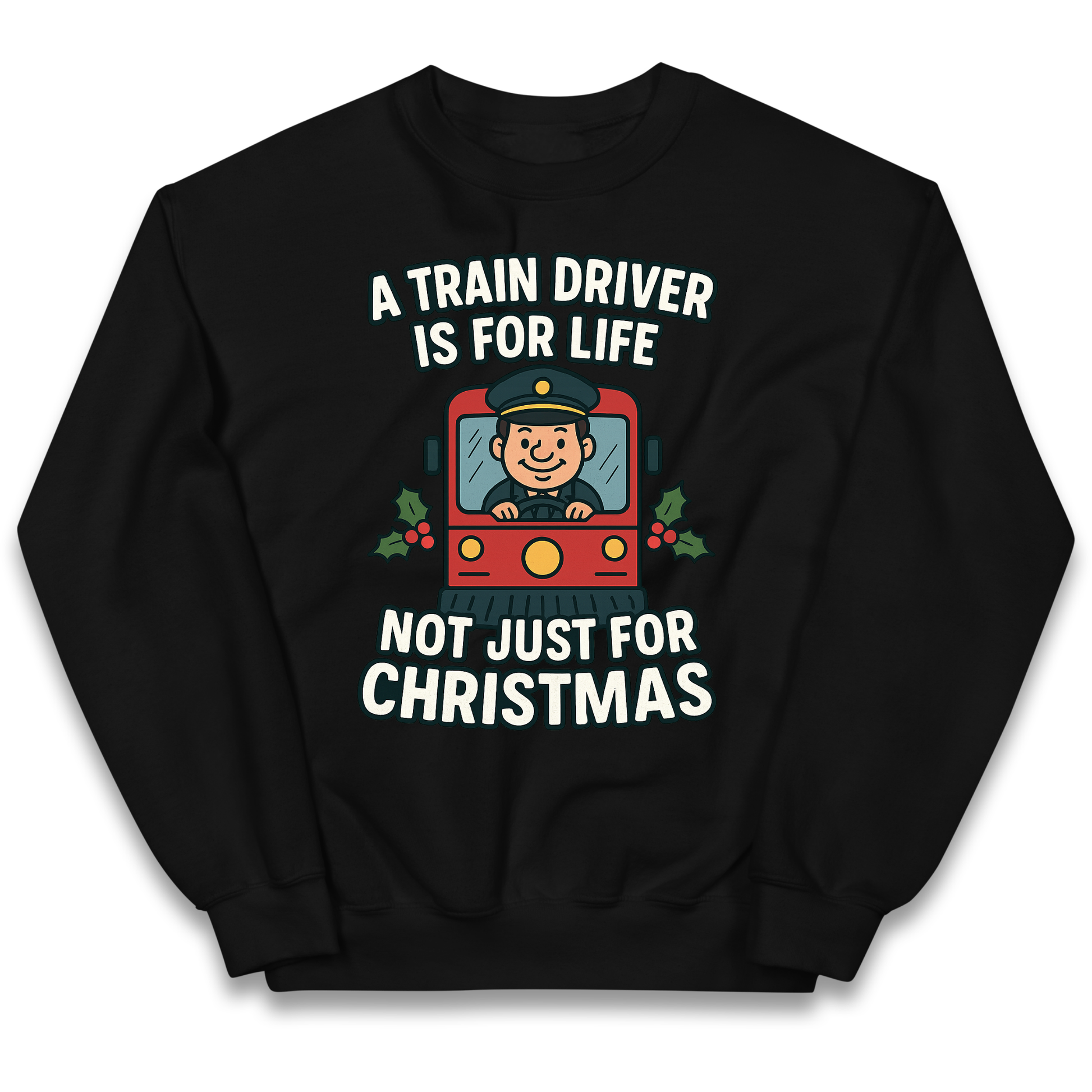 Train Driver Christmas Kids Jumper