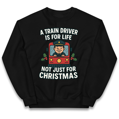 Train Driver Christmas Kids Jumper