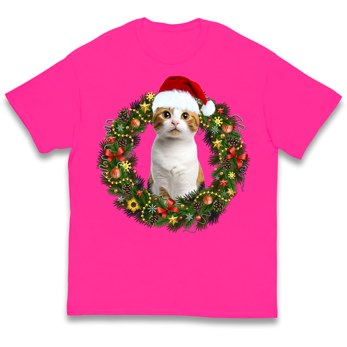 Cat Christmas kids t shirt