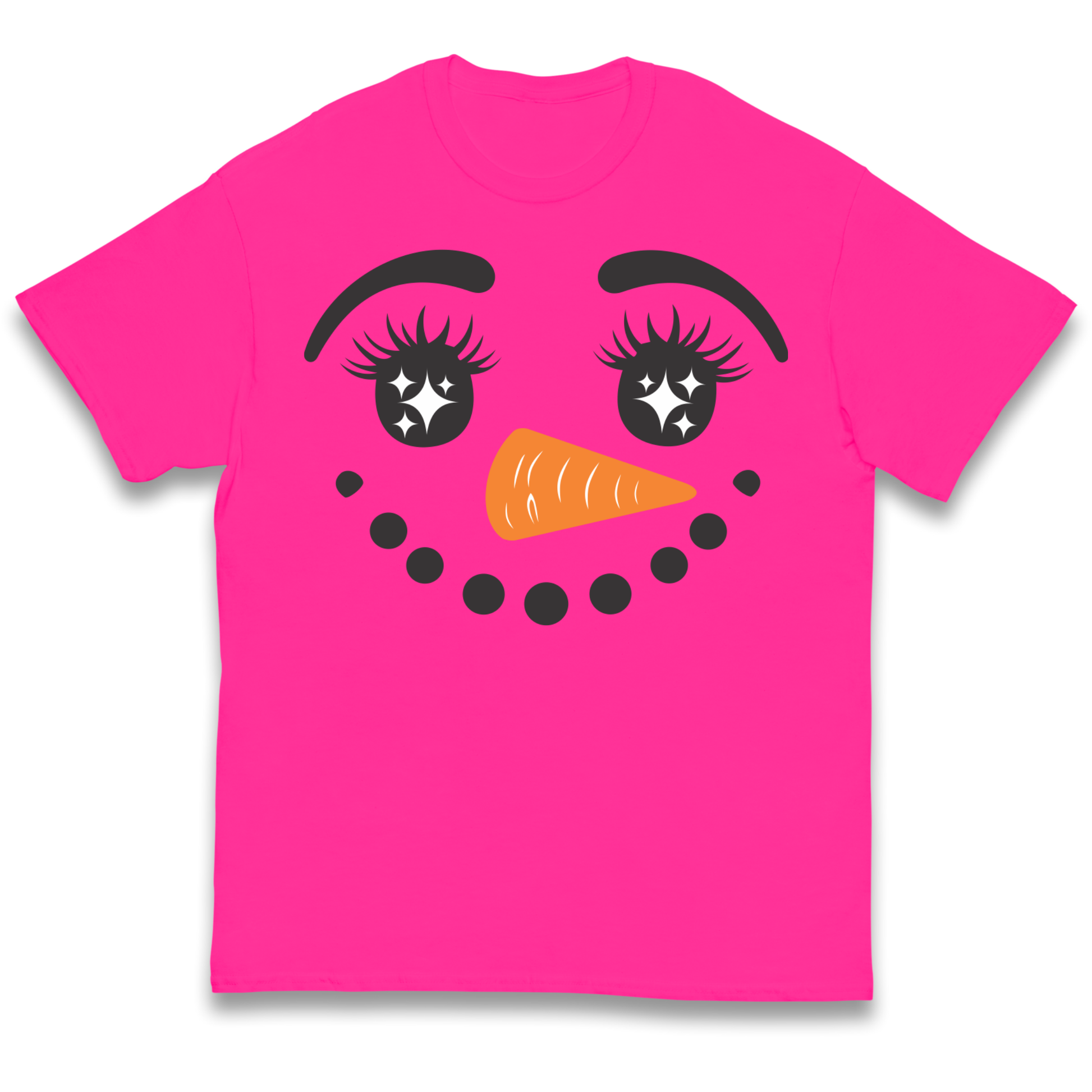 Snowman Face Christmas kids t shirt