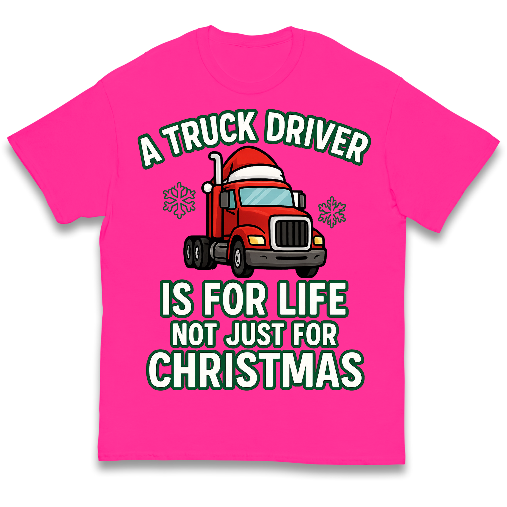 Truck Driver Christmas Kids T Shirt