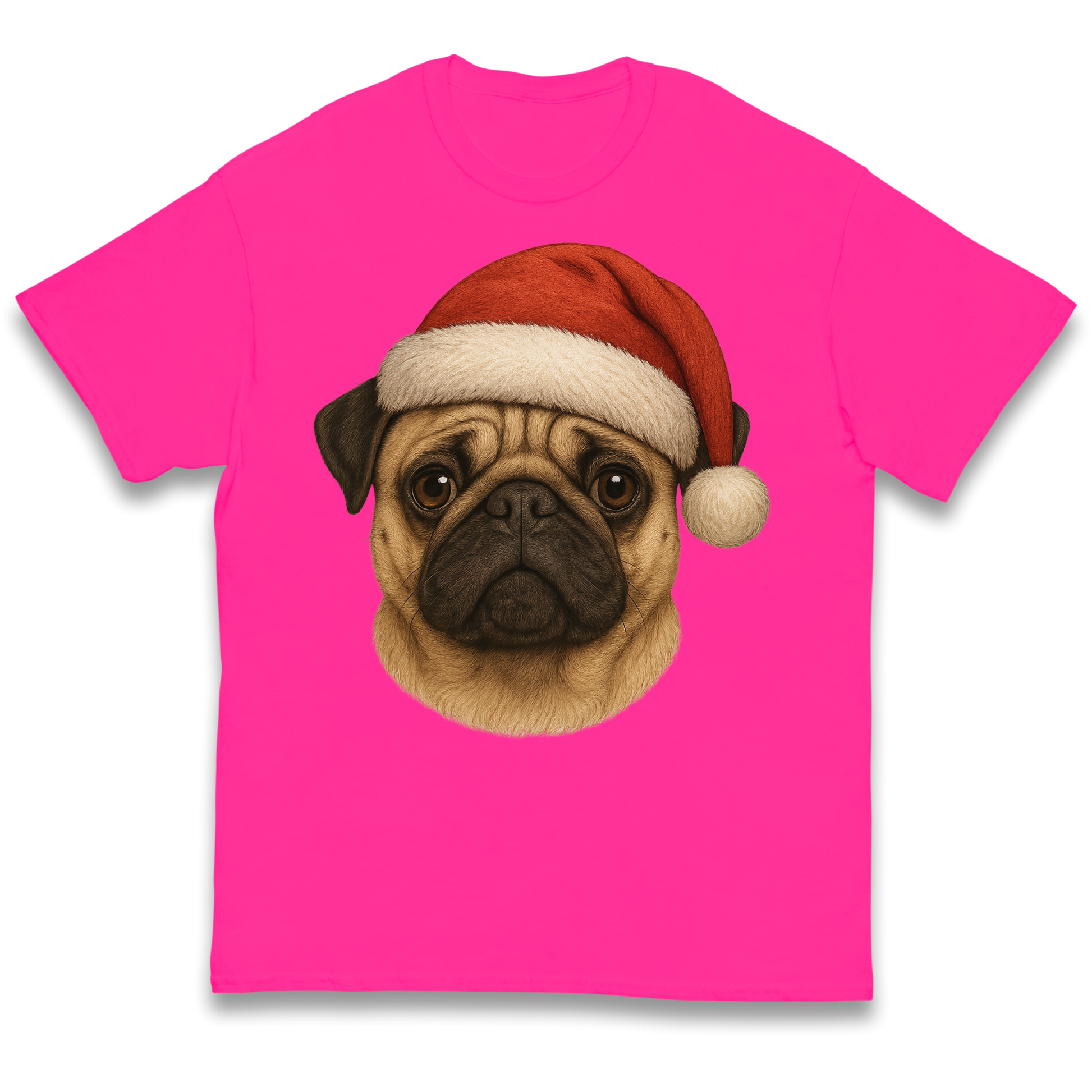 Pug Face Christmas kids t shirt