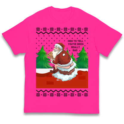 How To Tell That You've Been Really Bad kids t shirt