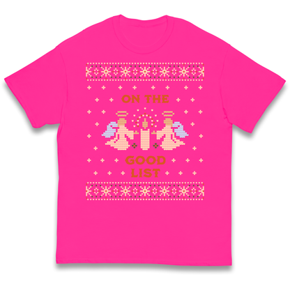 On The Good List Christmas kids t shirt