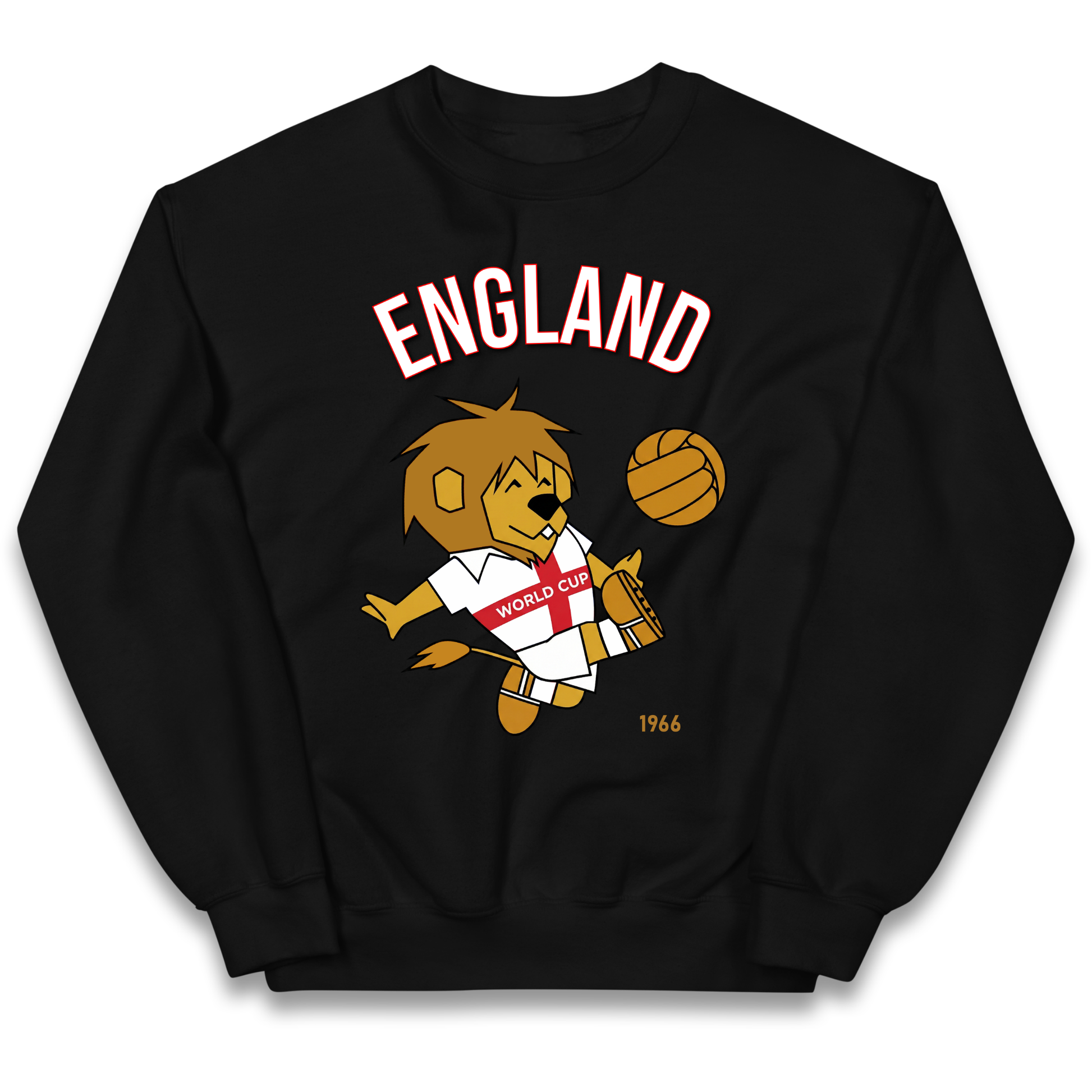England World Cup Willie 1966 Football Kids Sweatshirt
