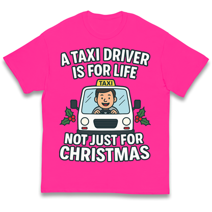 Taxi Driver Christmas Kids T Shirt