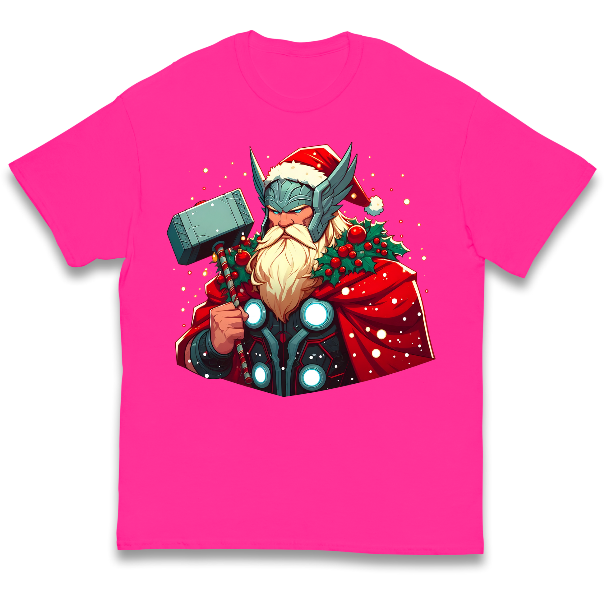 Viking Thor Santa kids t shirt