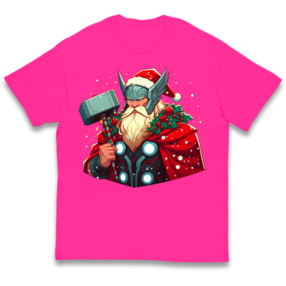 Viking Thor Santa kids t shirt
