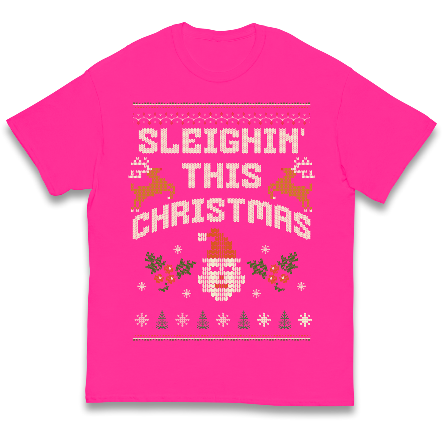 Sleighin This Christmas Christmas kids t shirt
