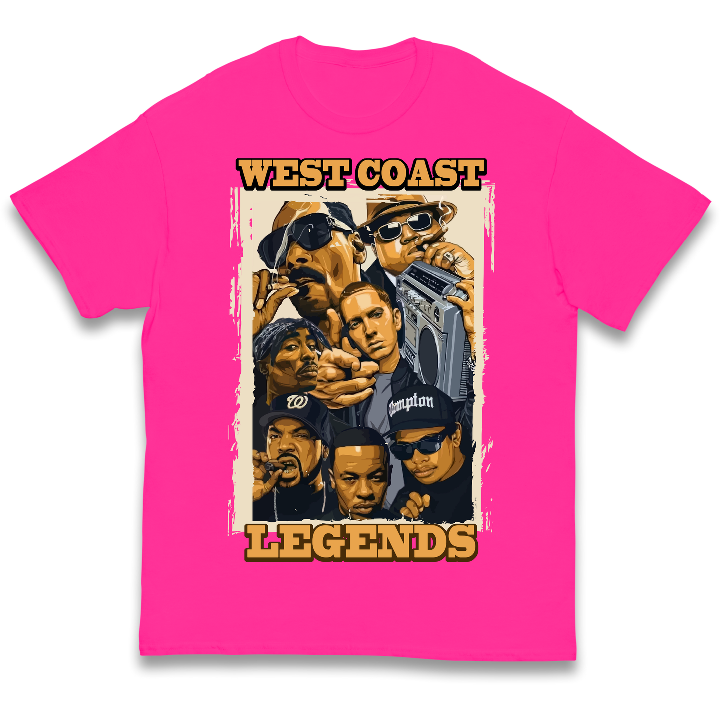 West Coast Legends Rappers kids t shirt