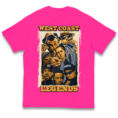 West Coast Legends Rappers kids t shirt