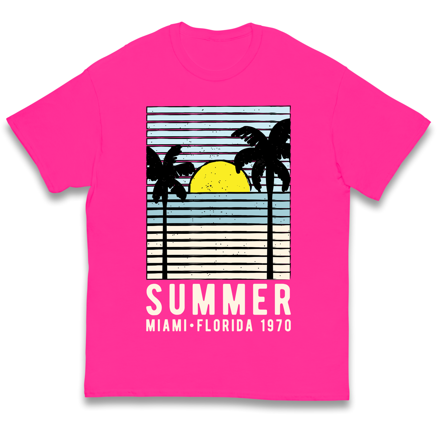 Summer Miami Florida 1970 kids t shirt