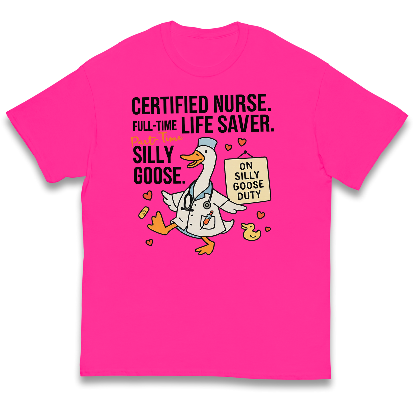 Full Time Nurse Part Time Silly Goose kids t shirt