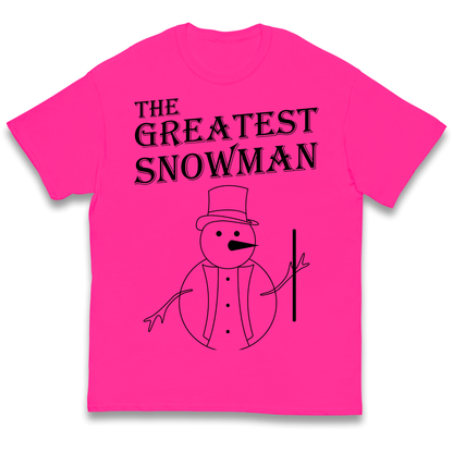 The Greatest Snowman Christmas kids t shirt